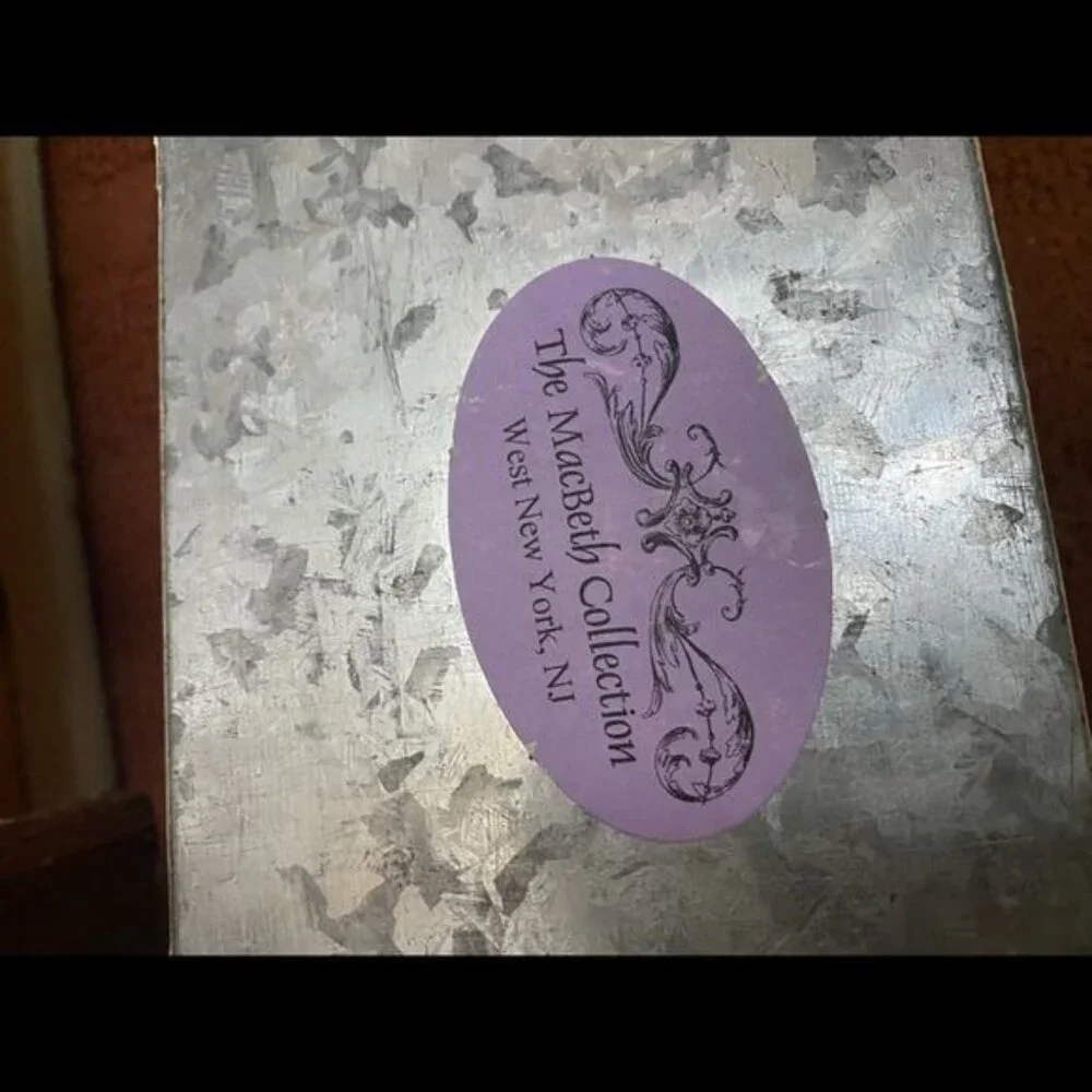 Decorative Postage Vintage-Style Collage Domed‎ Storage Box Handle & Latch
